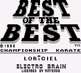 Best of the Best - Championship Karate (USA)